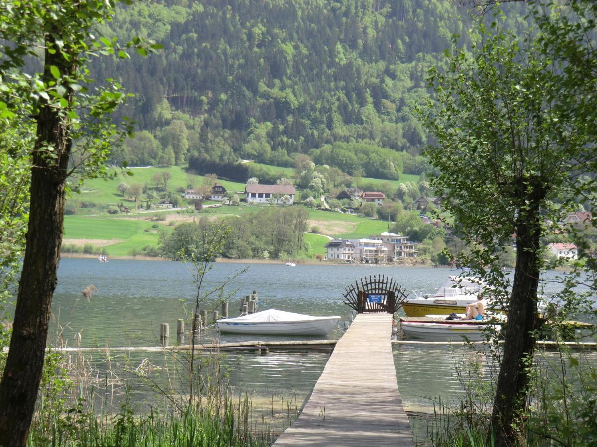 Kaspar Haus Kmb Seeblick Appartement Am Ossiacher See Mit Direktem Seezugang, Hallenbad Bodensdorf Exterior photo